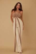 X Ribbon Open Jumpsuit - Image 10