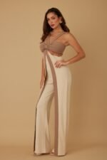 X Ribbon Open Jumpsuit - Image 12