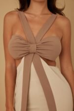 X Ribbon Open Jumpsuit - Image 13