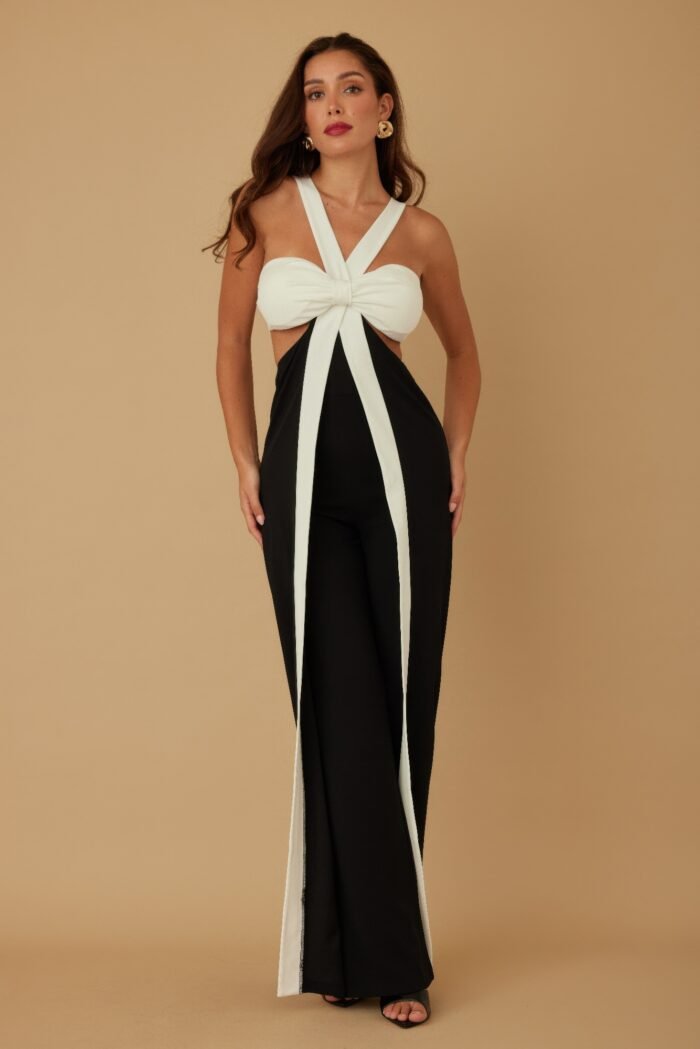 X ribbon open jumpsuit - image 3
