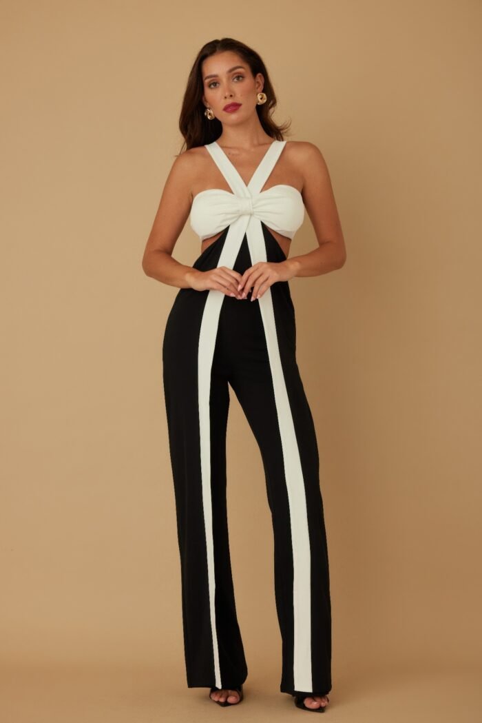X ribbon open jumpsuit - image 4