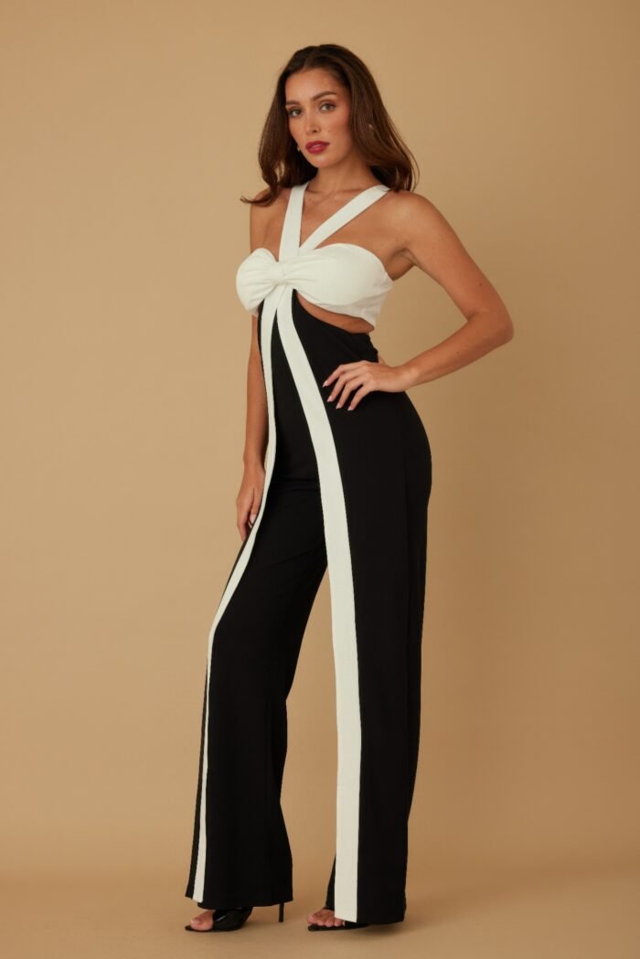 X ribbon open jumpsuit - image 5