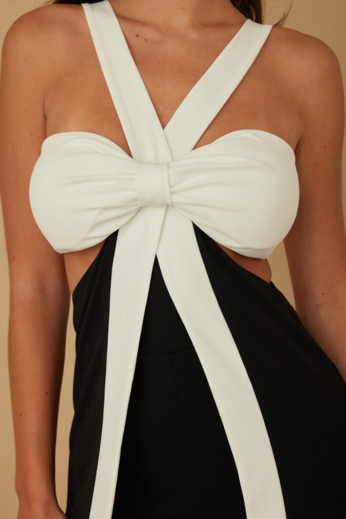 X ribbon open jumpsuit - image 6