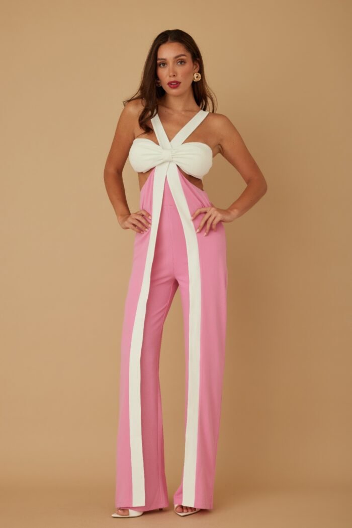 X ribbon open jumpsuit - image 2