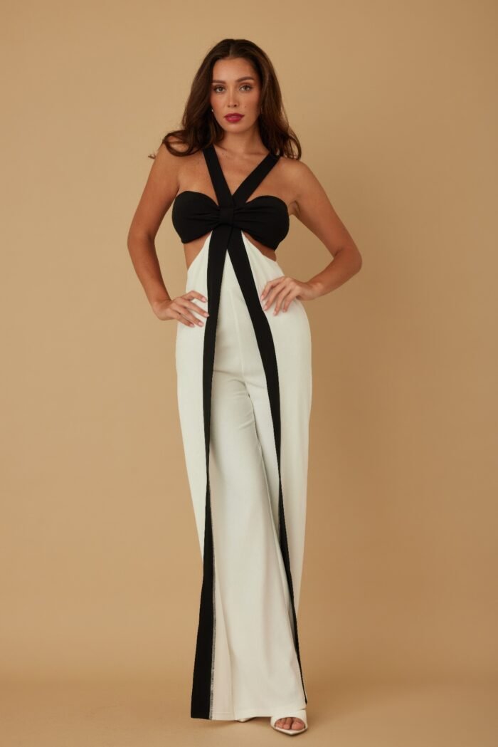 X ribbon open jumpsuit - image 18