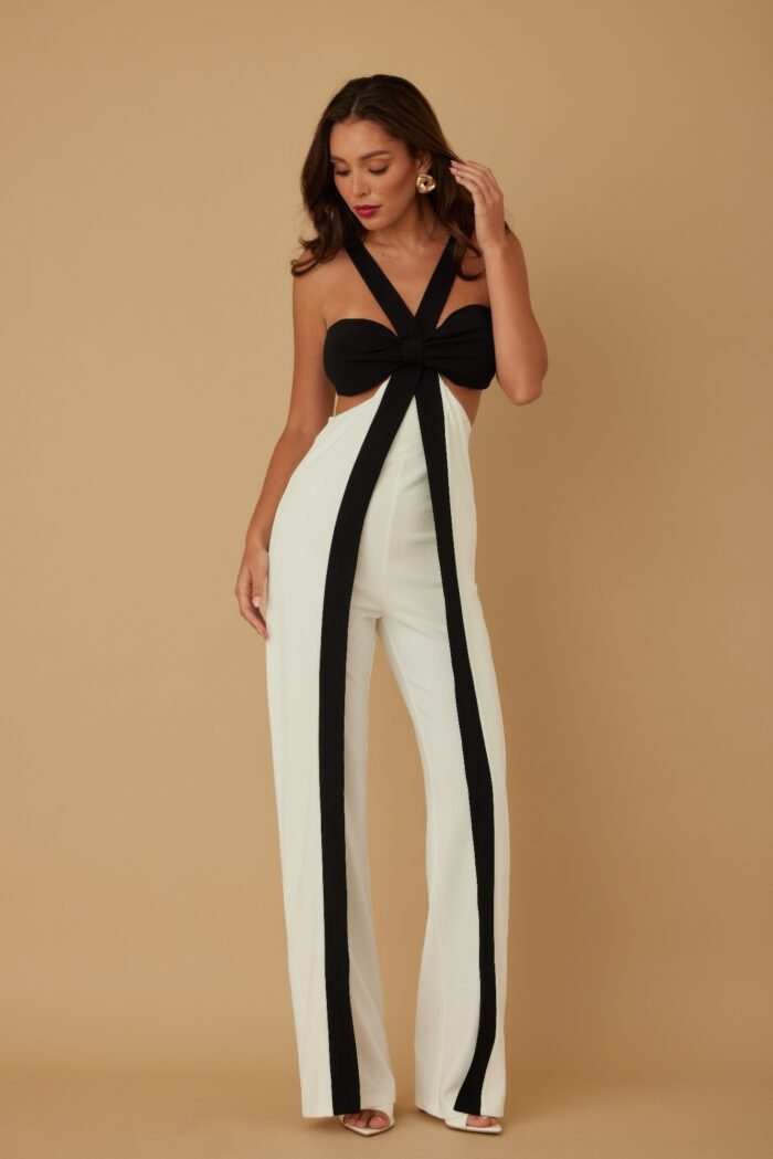 X ribbon open jumpsuit - image 20