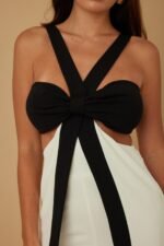 X Ribbon Open Jumpsuit - Image 21