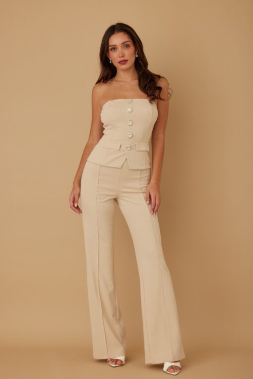 Classy Two Piece Sets With Oval Crystal Stone - Image 6