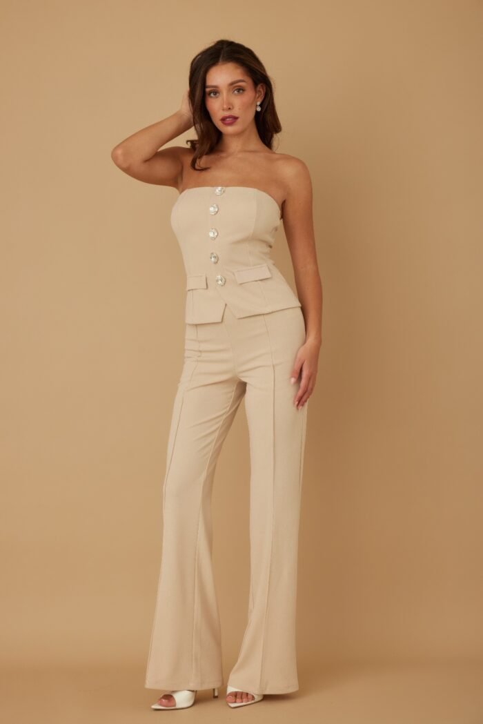 Classy two piece sets with oval crystal stone - image 8