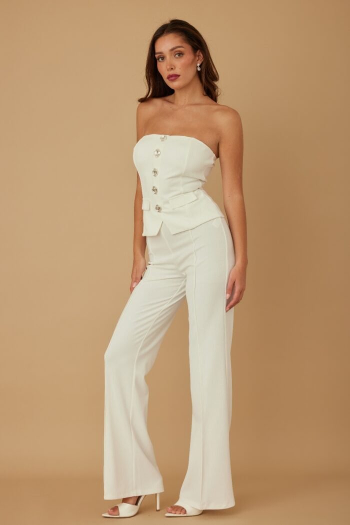 Classy two piece sets with oval crystal stone - image 19