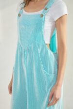 Prime Ribbed Knit Overall Romper - Image 5