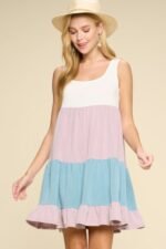 Color Block Babydoll Dress - Image 5