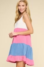 Color Block Babydoll Dress - Image 4