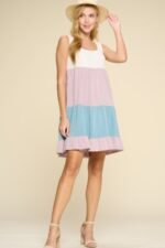 Color Block Babydoll Dress - Image 6