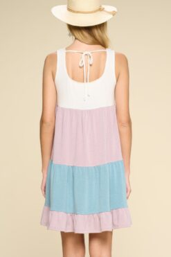Color Block Babydoll Dress