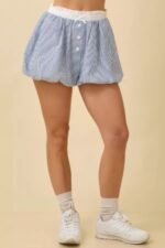 Seersucker Stripe Bubble Hem Boxer Shorts - Image 3