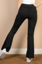 High Waist Side Pocket Flare Leggings - Image 4