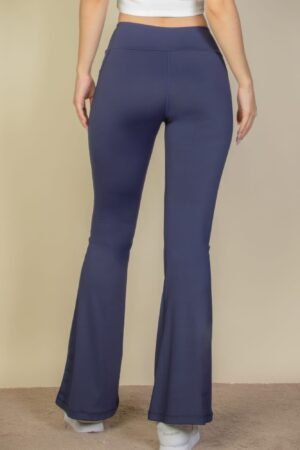High Waist Side Pocket Flare Leggings High Waist Side Pocket Flare Leggings