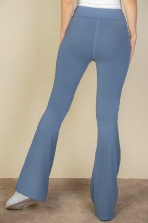 High Waist Side Pocket Flare Leggings High Waist Side Pocket Flare Leggings