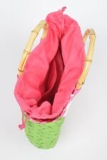 Faux Straw Crochet Watermelon Handbag - Image 5