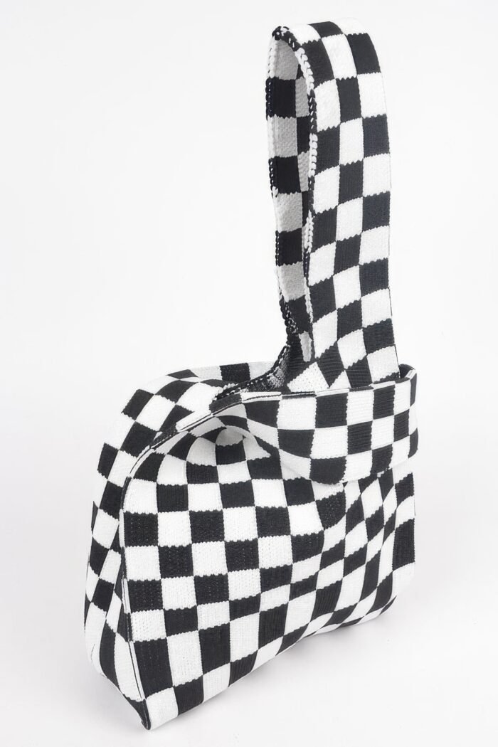 Checker poly woven bag - image 3