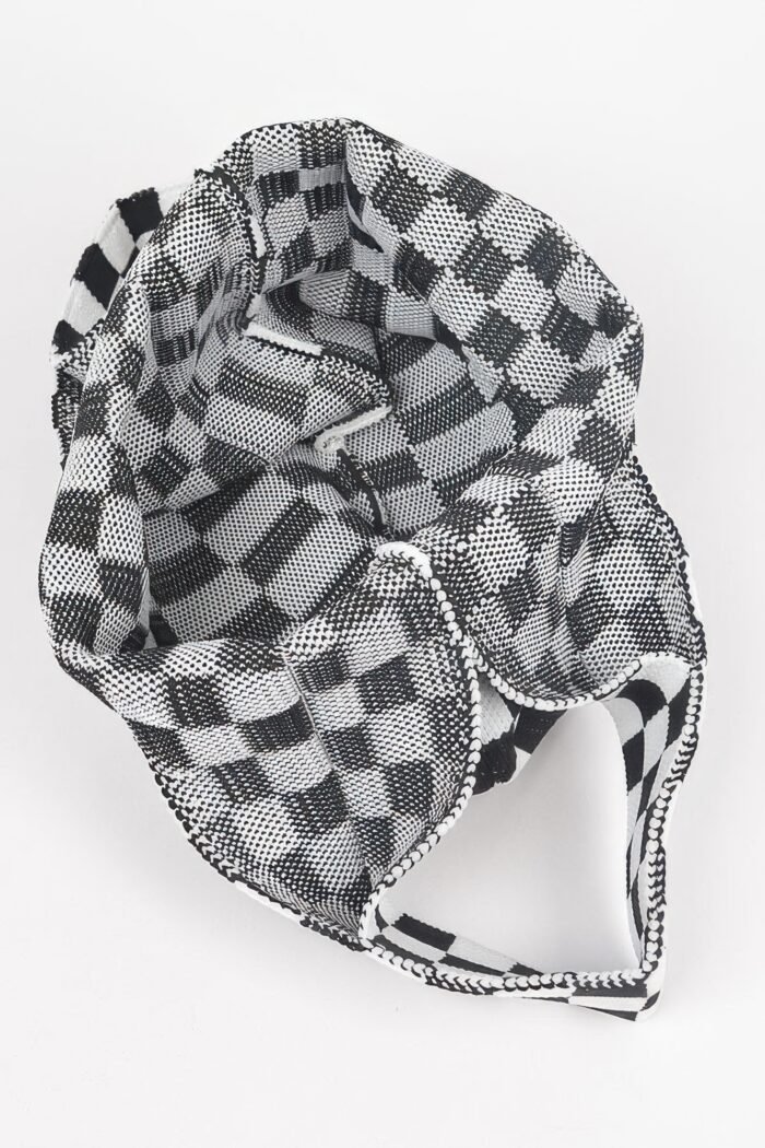 Checker poly woven bag - image 6