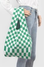 Checker Poly Woven Bag - Image 8