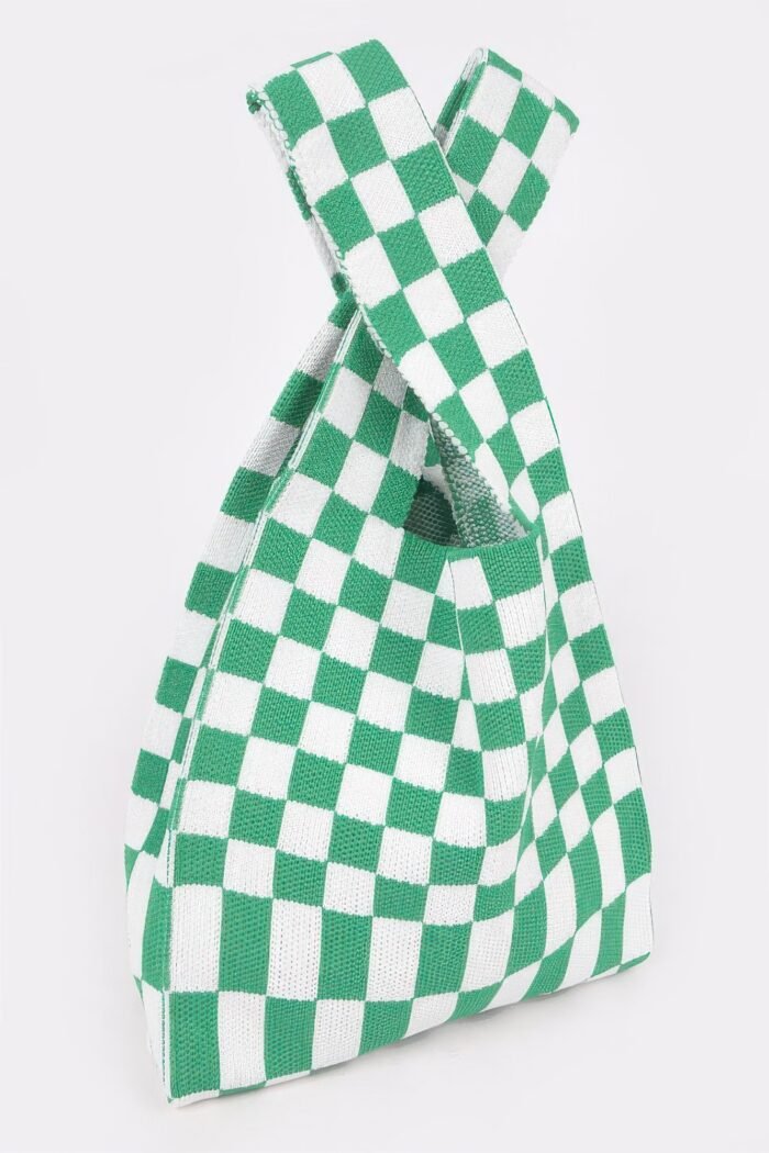 Checker poly woven bag - image 10