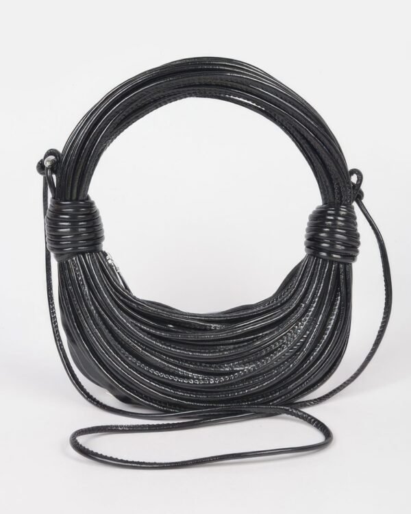 Faux Leather Rope Hobo Bag