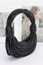 Faux Leather Rope Hobo Bag - Image 2
