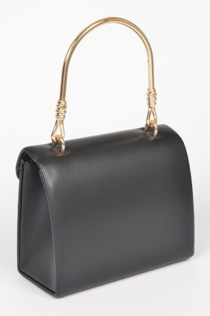 Vegan metal handle bag - image 5