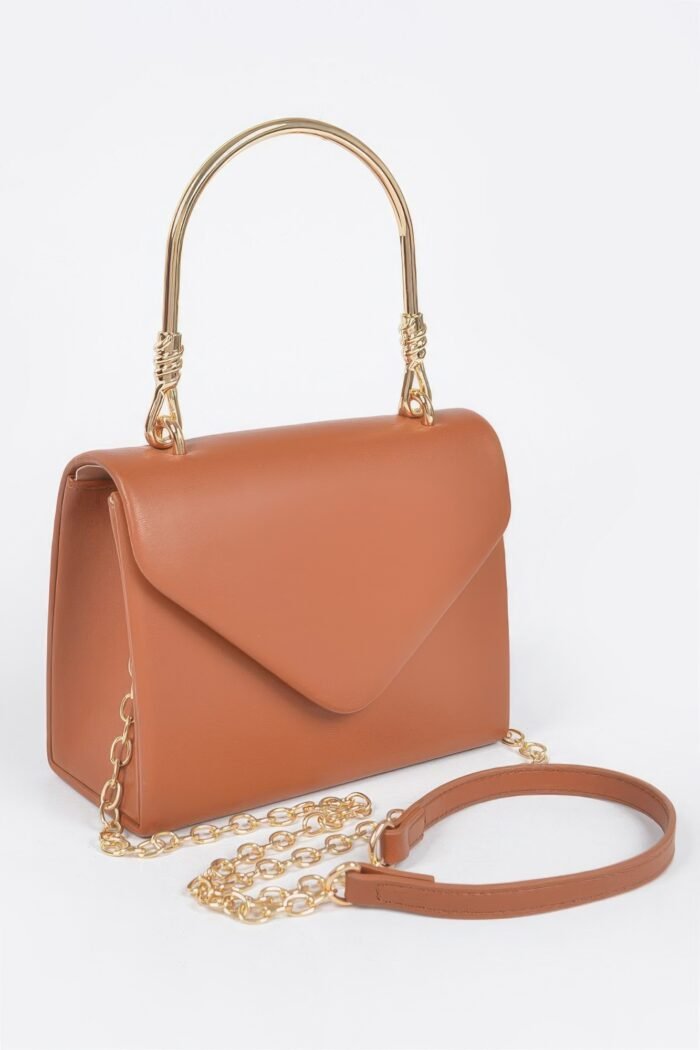 Vegan metal handle bag - image 6