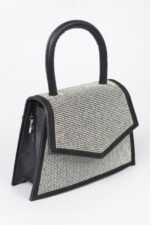 Rhinestone Top Handle Crossbody Bag - Image 5