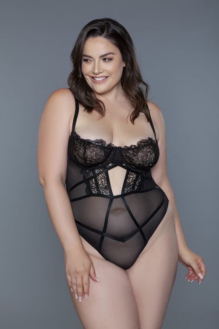 Black plus size cameryn bodysuit - image 10