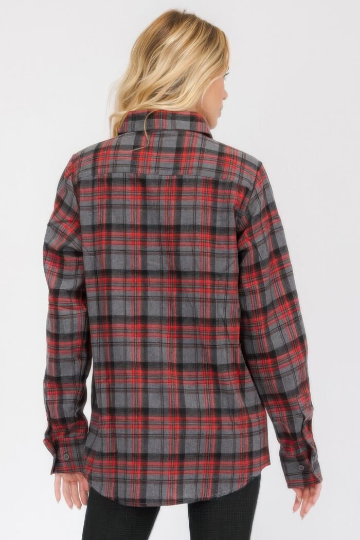 Oversized plaid flannel - image 3