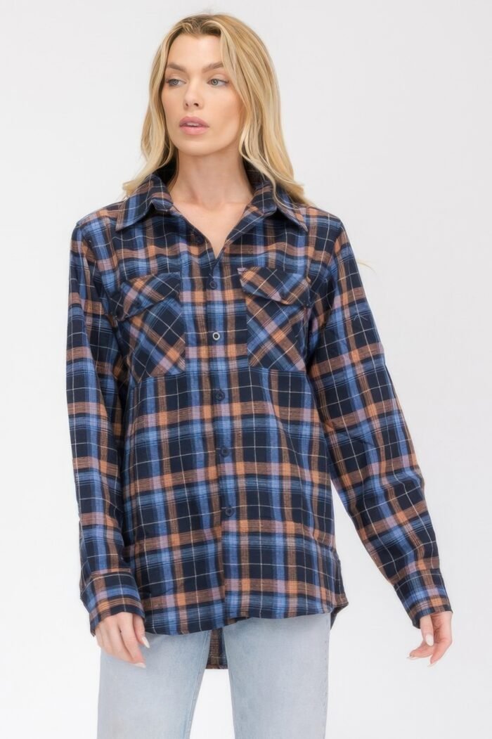 Oversized plaid flannel - image 11