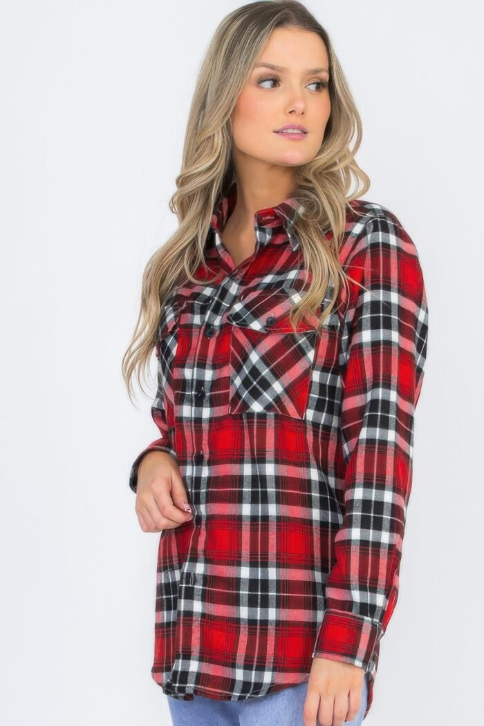 Oversized plaid flannel - image 12