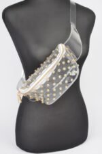 Transparent Rhinestone Studded Fanny Pack