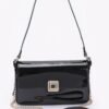 Enamel Flap Shoulder Bag
