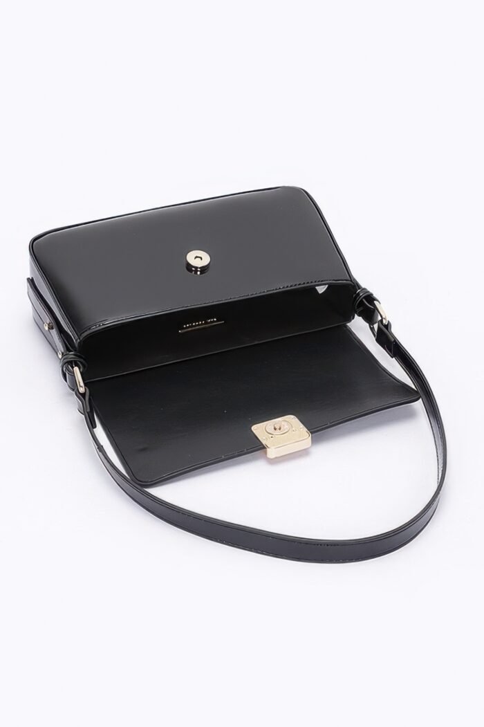 Enamel flap shoulder bag - image 5