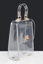 Transparent Top Handle Flap Clutch - Image 2