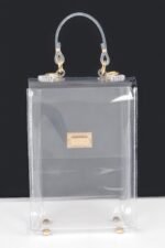 Transparent Top Handle Flap Clutch - Image 3
