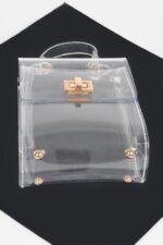 Transparent Top Handle Flap Clutch - Image 5