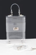 Transparent Top Handle Flap Clutch - Image 7