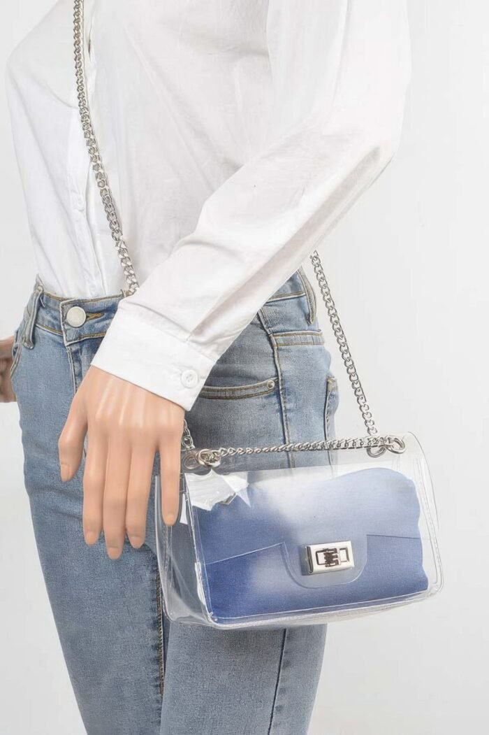 Clear bag w/ denim pouch - image 6