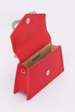 Rhinestone Ribbon Handle Flap Bag - Image 5