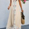 Random Printed Spaghetti Strap Sleeveless Dress
