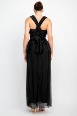 A-line Mesh Convertible Maxi Dress