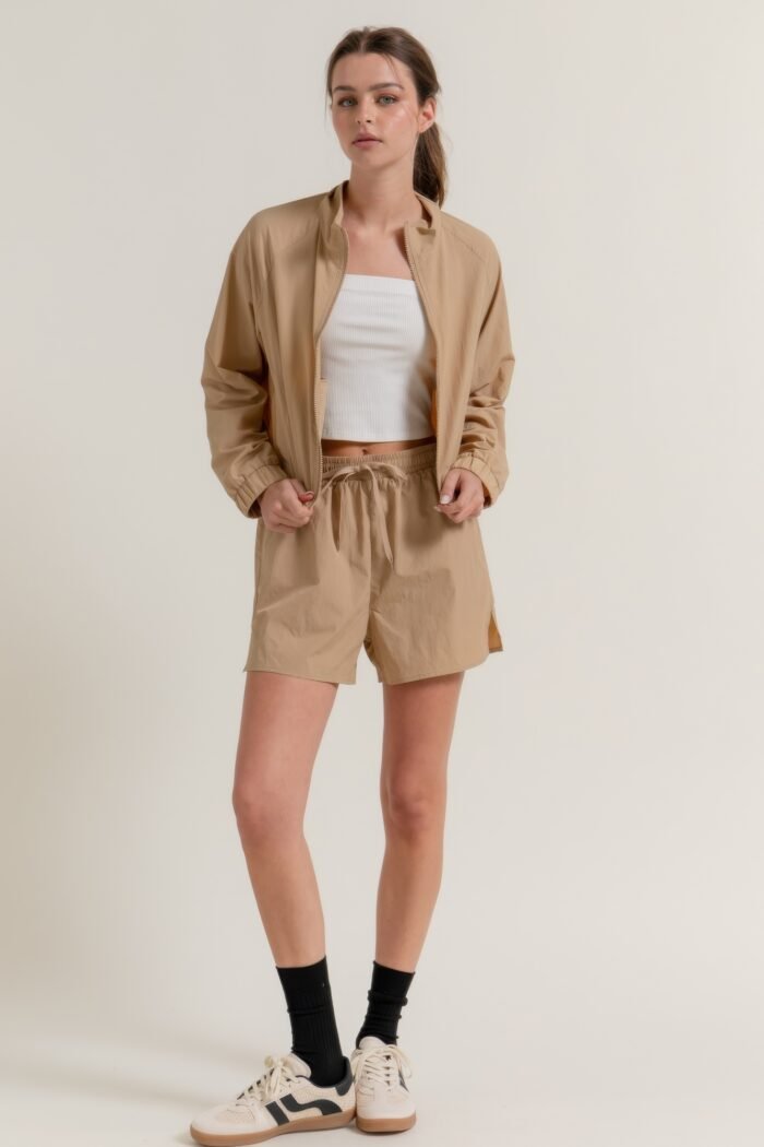 Anorak side slit workout shorts - image 16