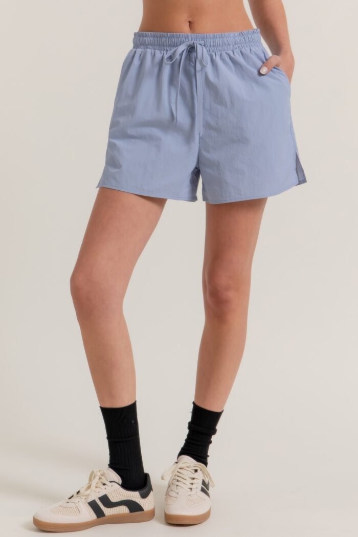 Anorak side slit workout shorts - image 8